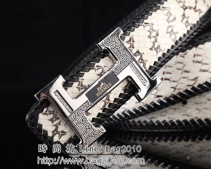 愛馬仕HERMES 精品五金扣頭 專櫃特色logo 2018新品 高端男士皮帶 HHG1857